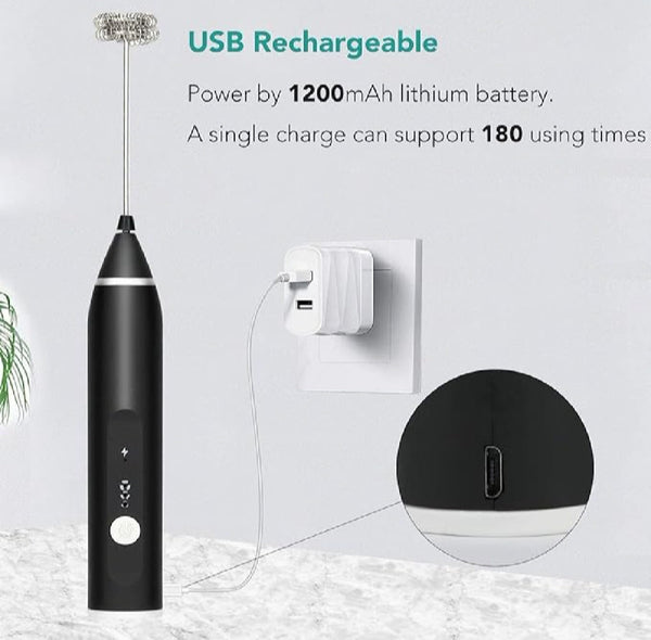 Electric Coffee Mixer Rechargeable