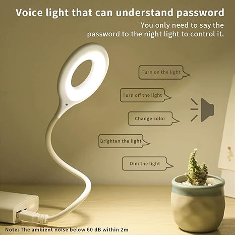 USB Voice Control Reading Lamp